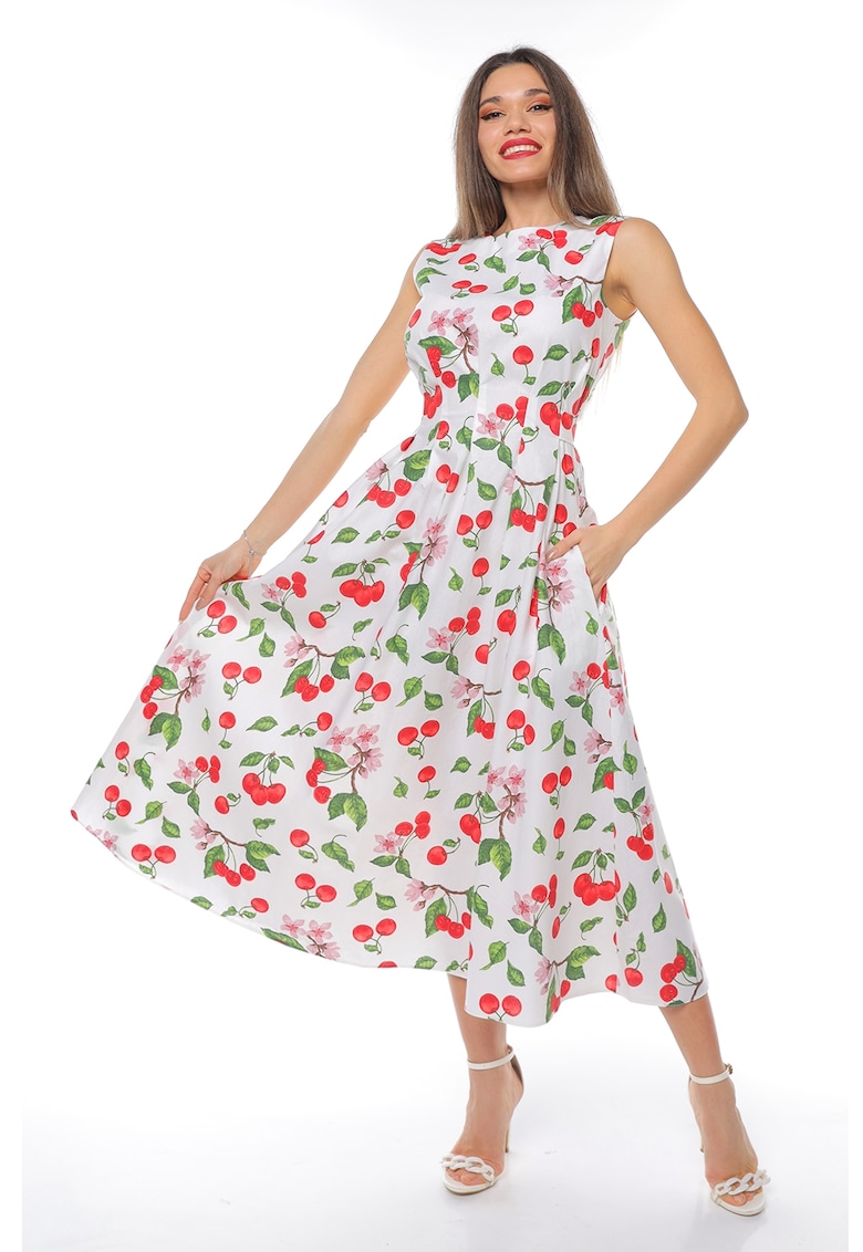 Rochie uni cu buzunare laterale