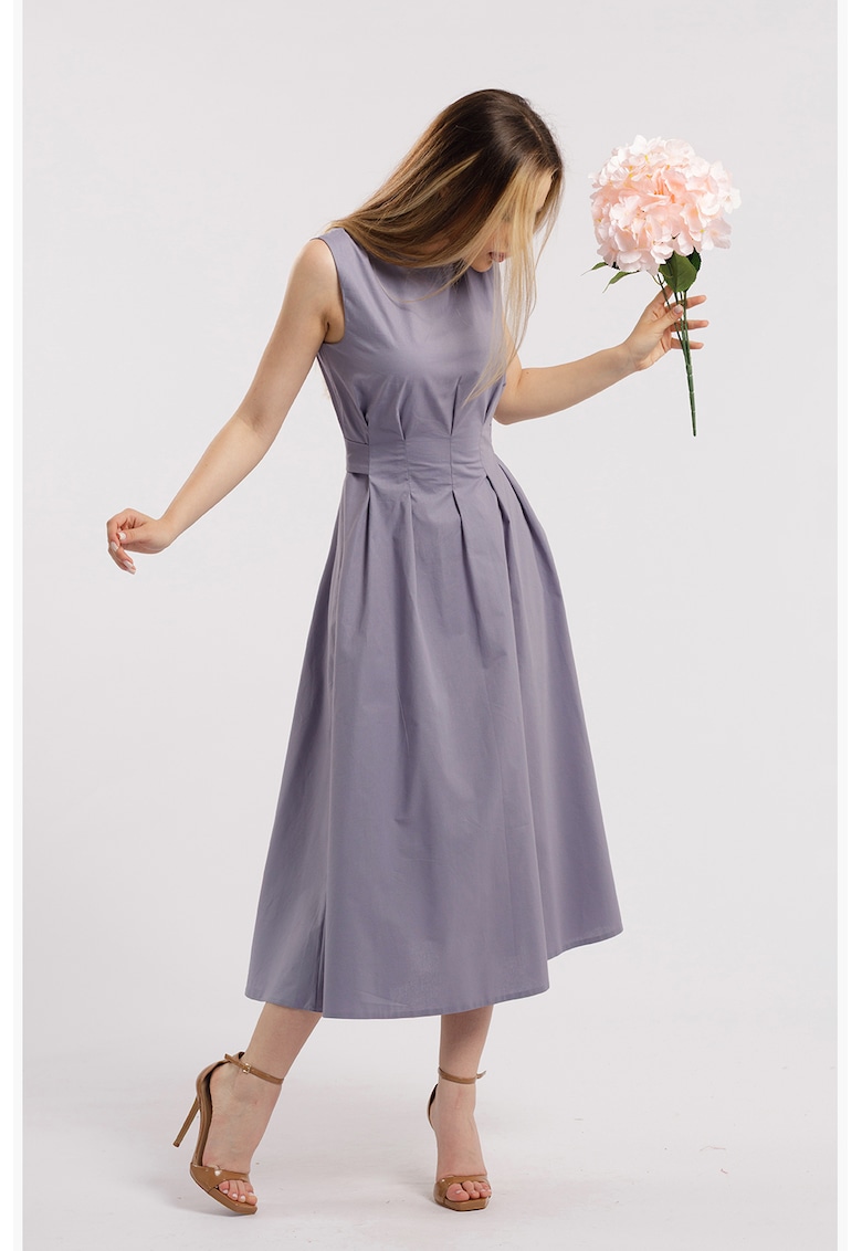 Rochie uni cu buzunare laterale
