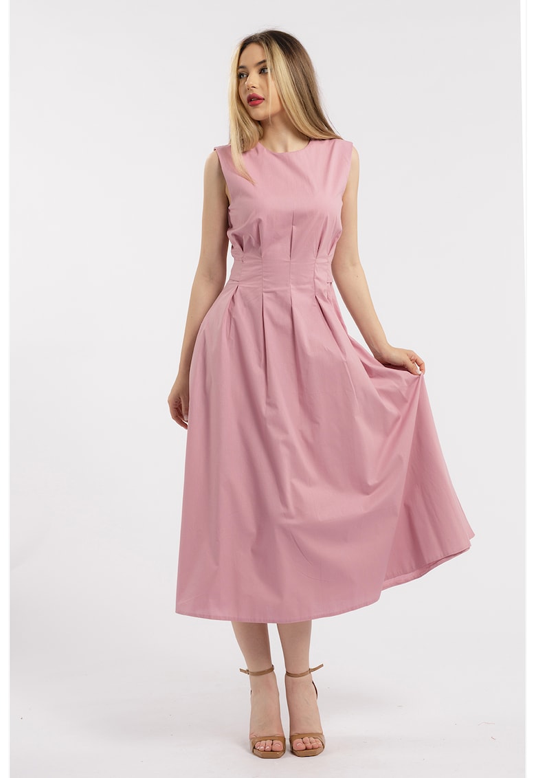 Rochie uni cu buzunare laterale