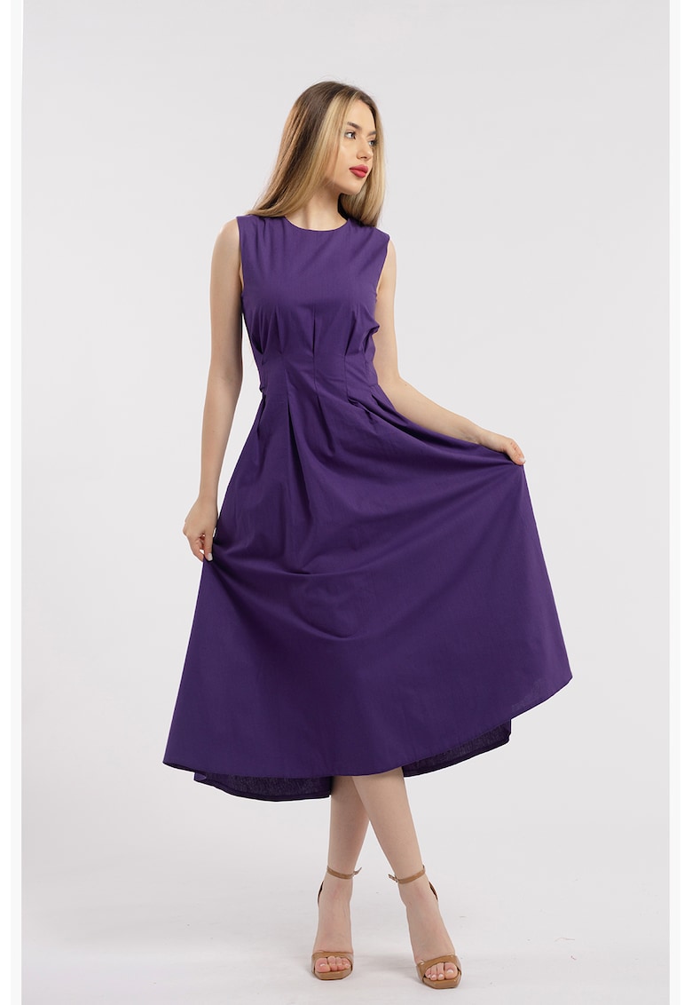 Rochie uni cu buzunare laterale