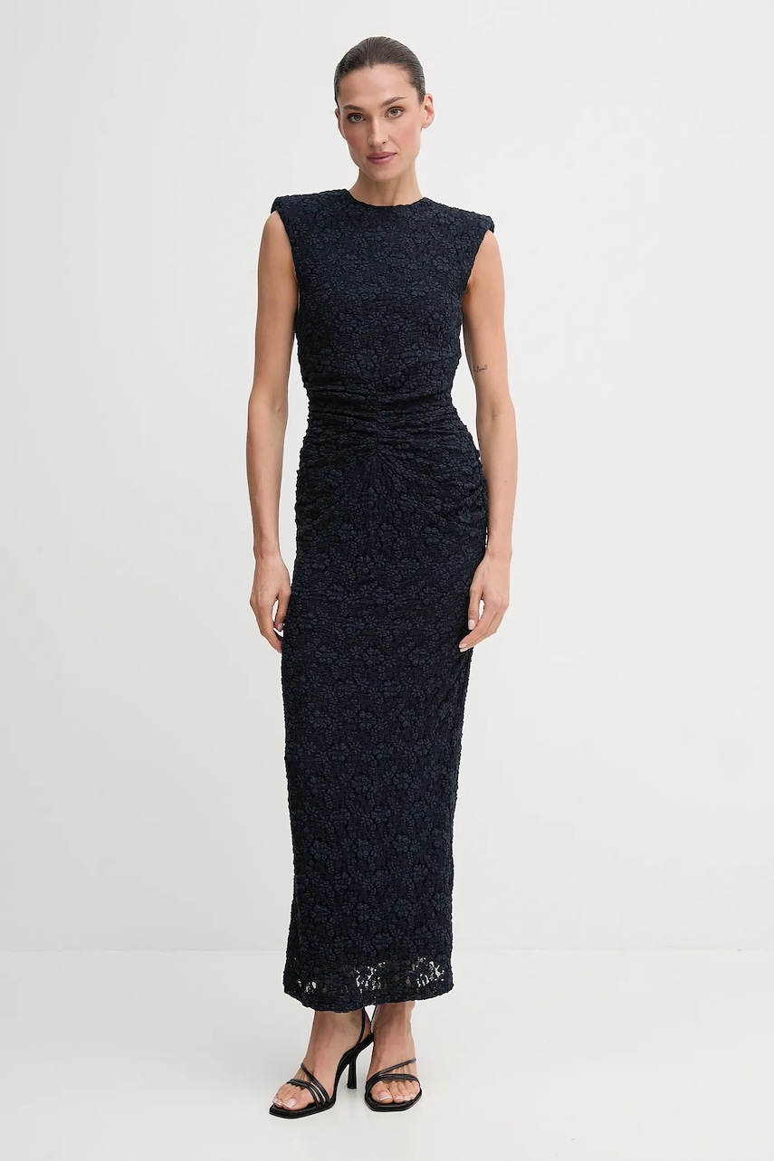 Rotate rochie culoarea bleumarin