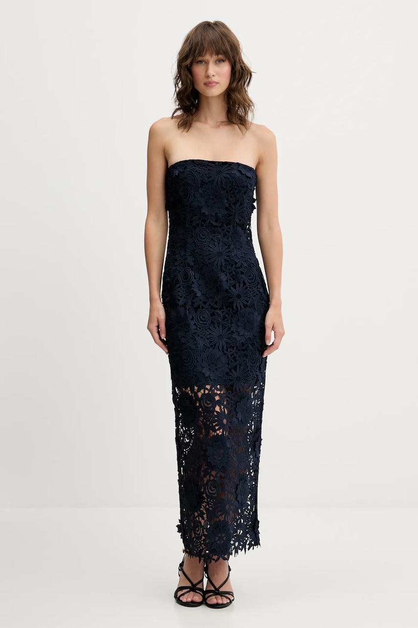 Rotate rochie culoarea bleumarin
