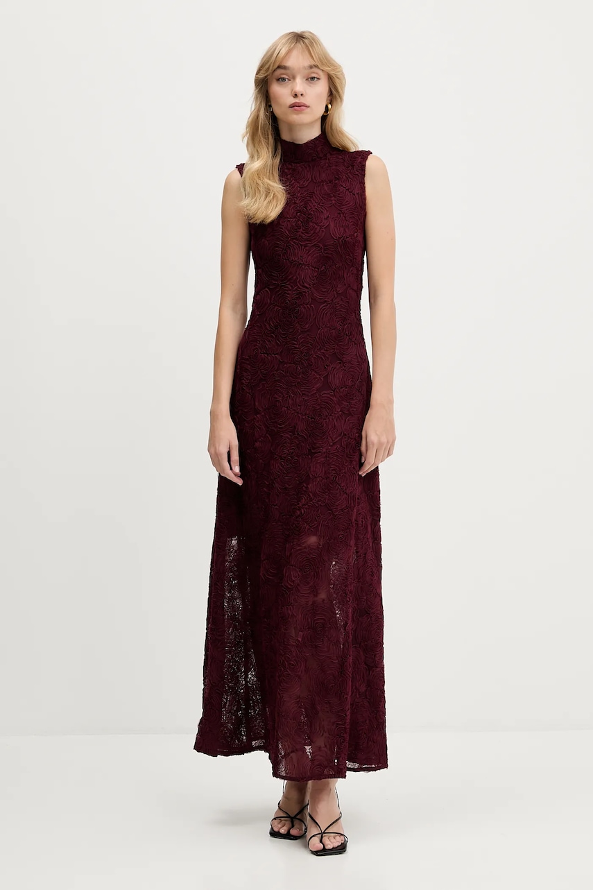 Rotate rochie culoarea bordo