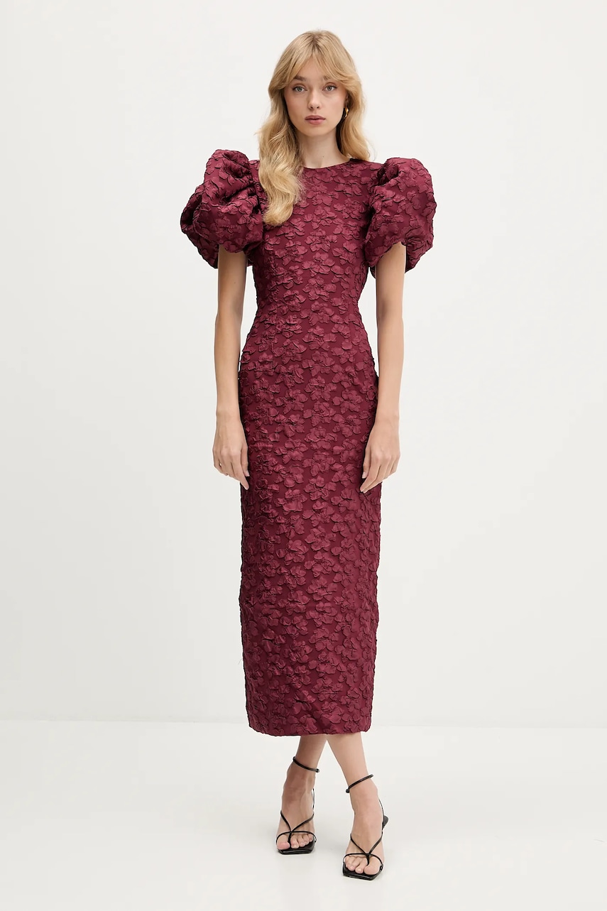 Rotate rochie culoarea bordo