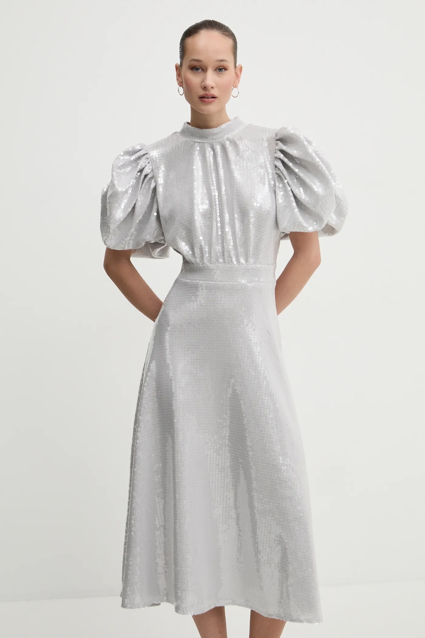 Rotate rochie culoarea gri