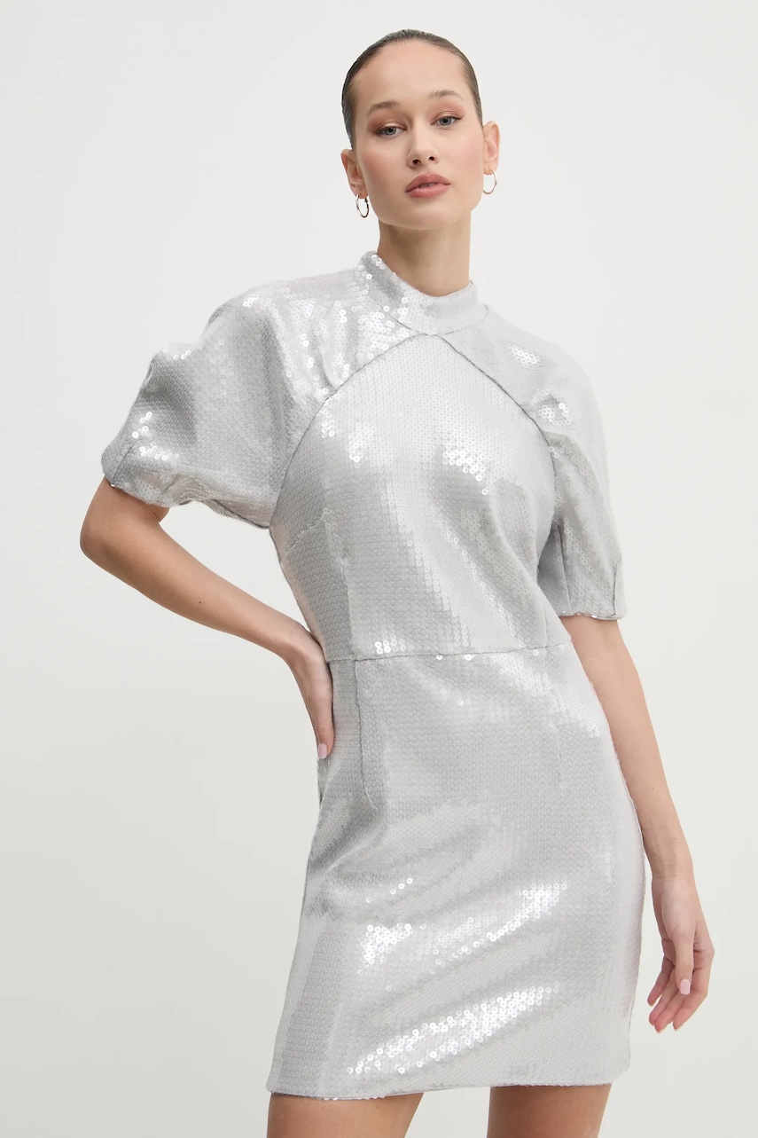 Rotate rochie culoarea gri