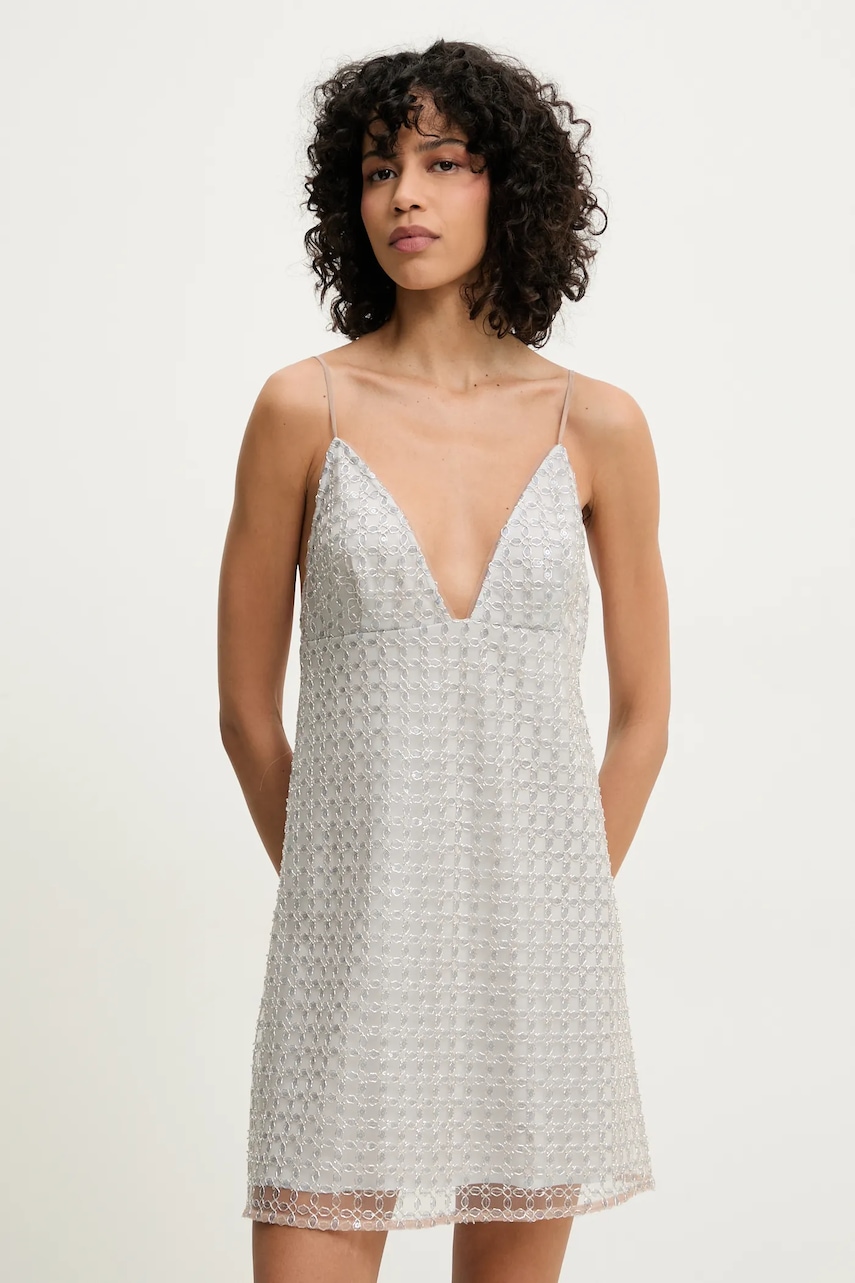Rotate rochie culoarea gri