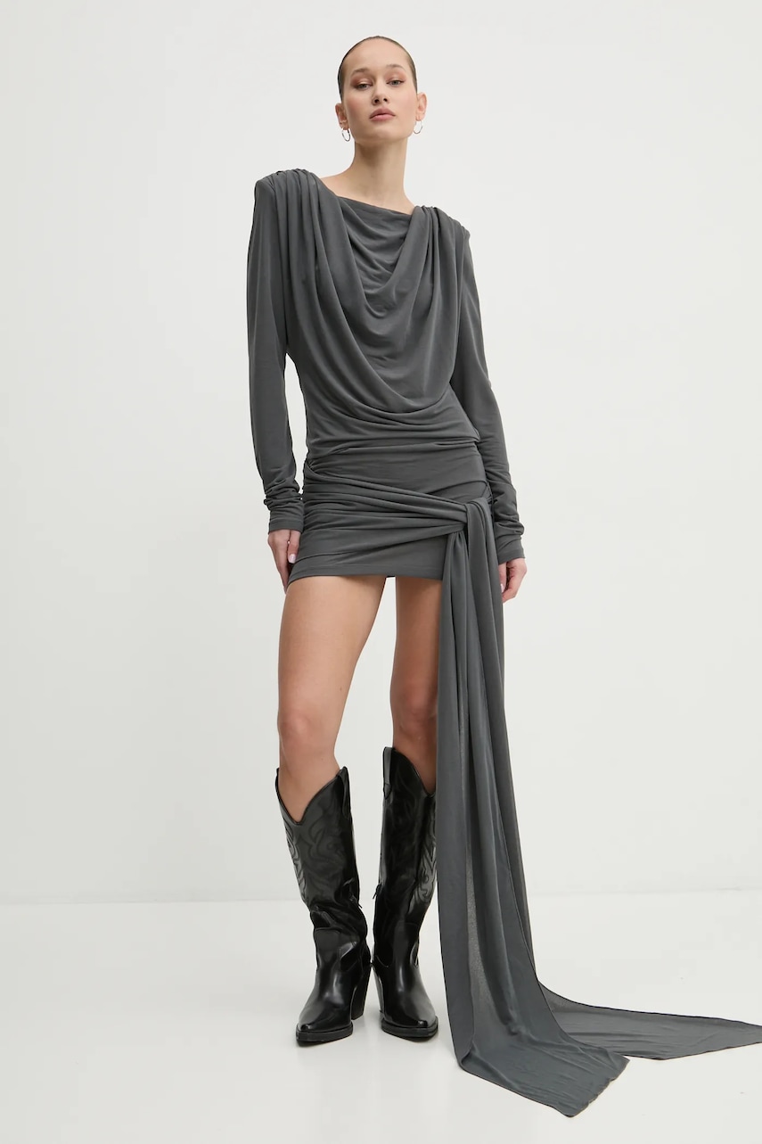 Rotate rochie culoarea gri