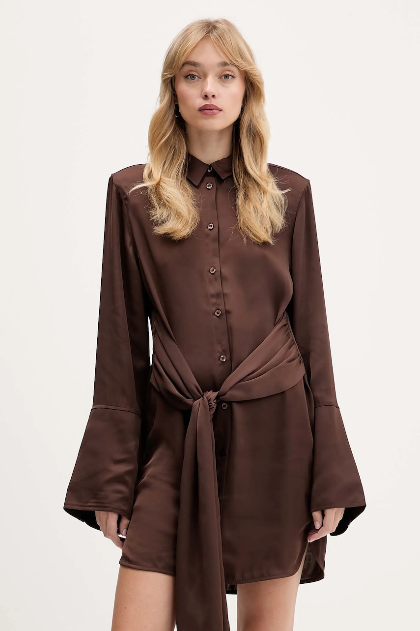 Rotate rochie culoarea maro