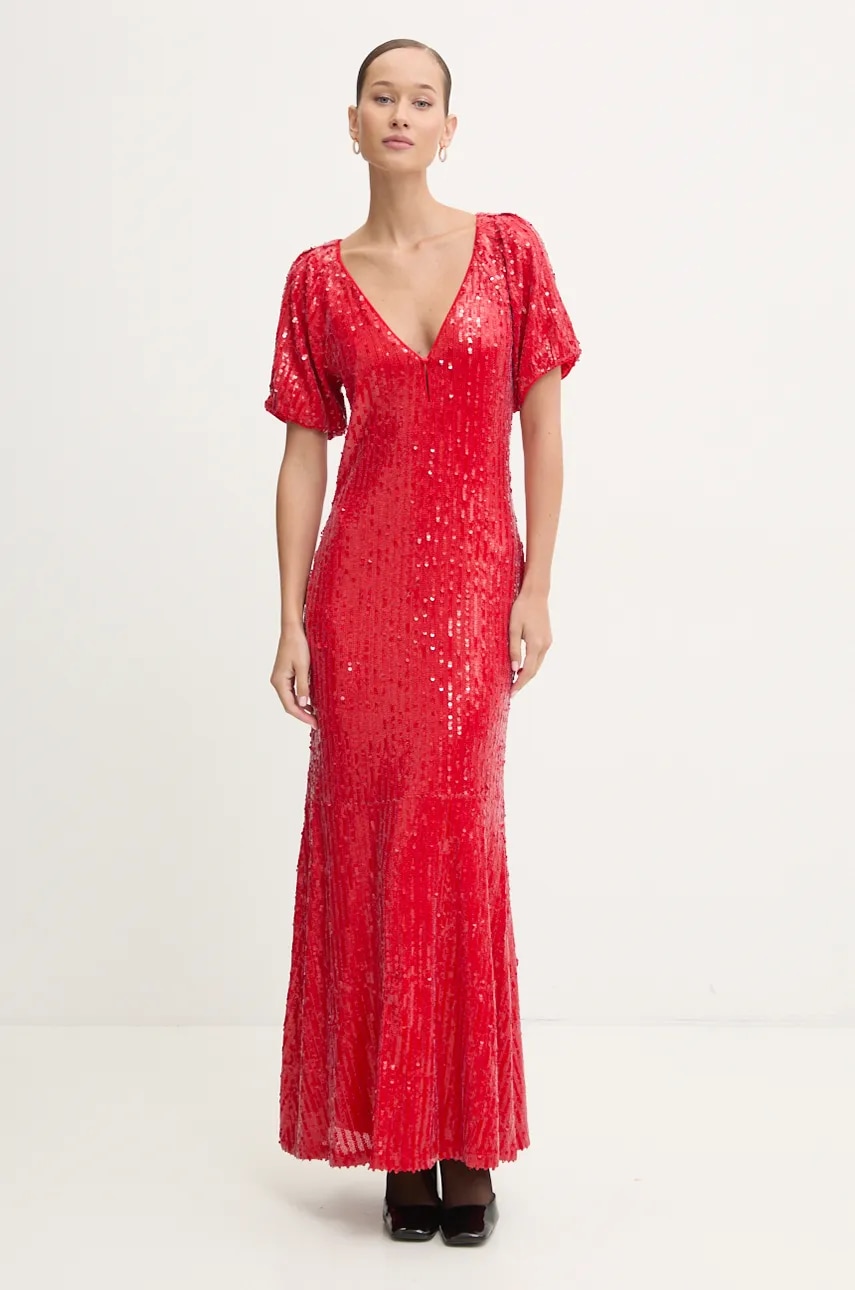 Rotate rochie culoarea rosu