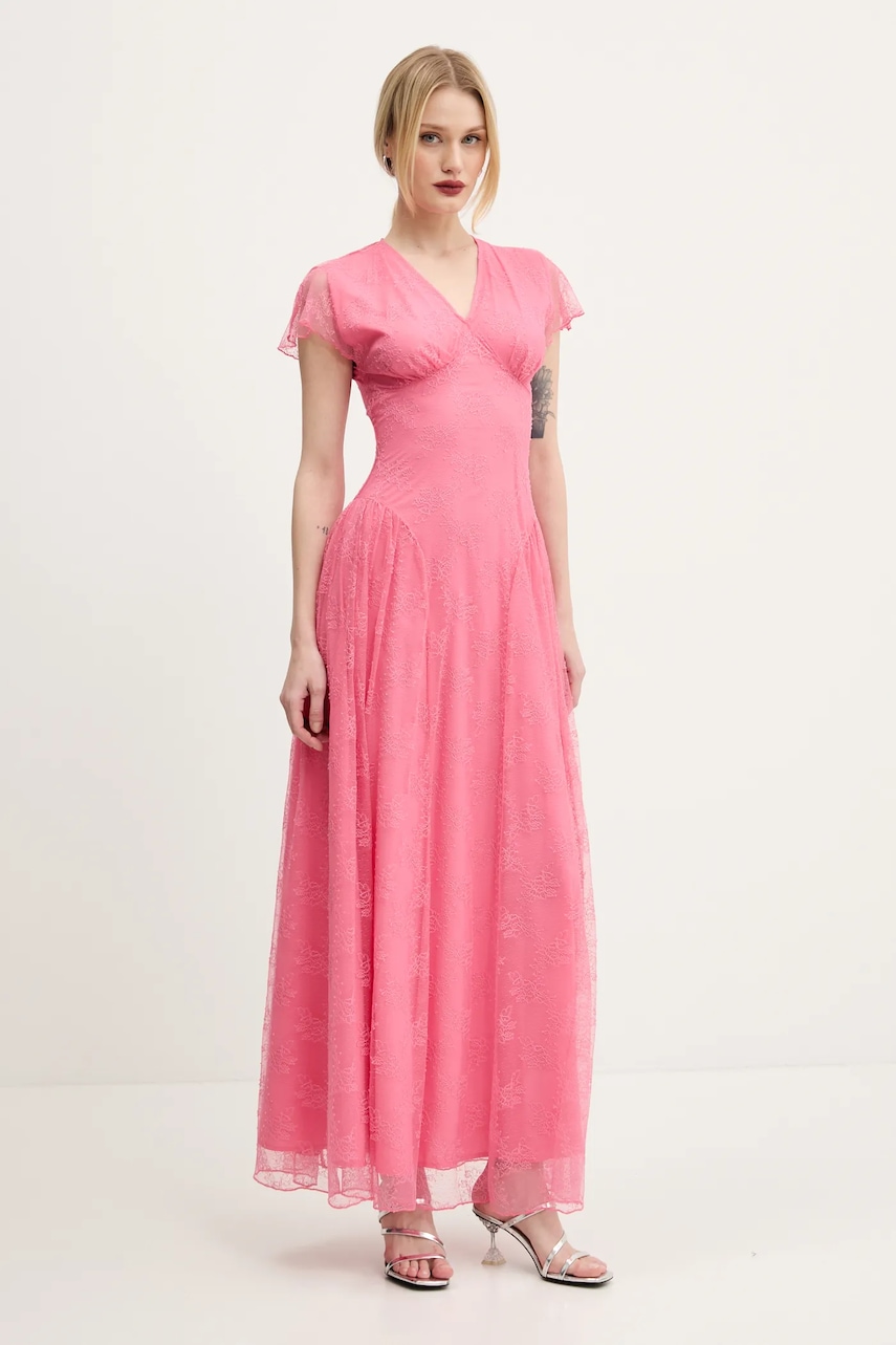 Rotate rochie culoarea roz