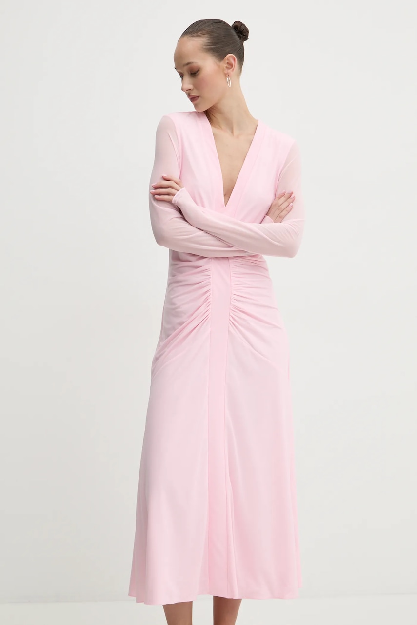 Rotate rochie culoarea roz
