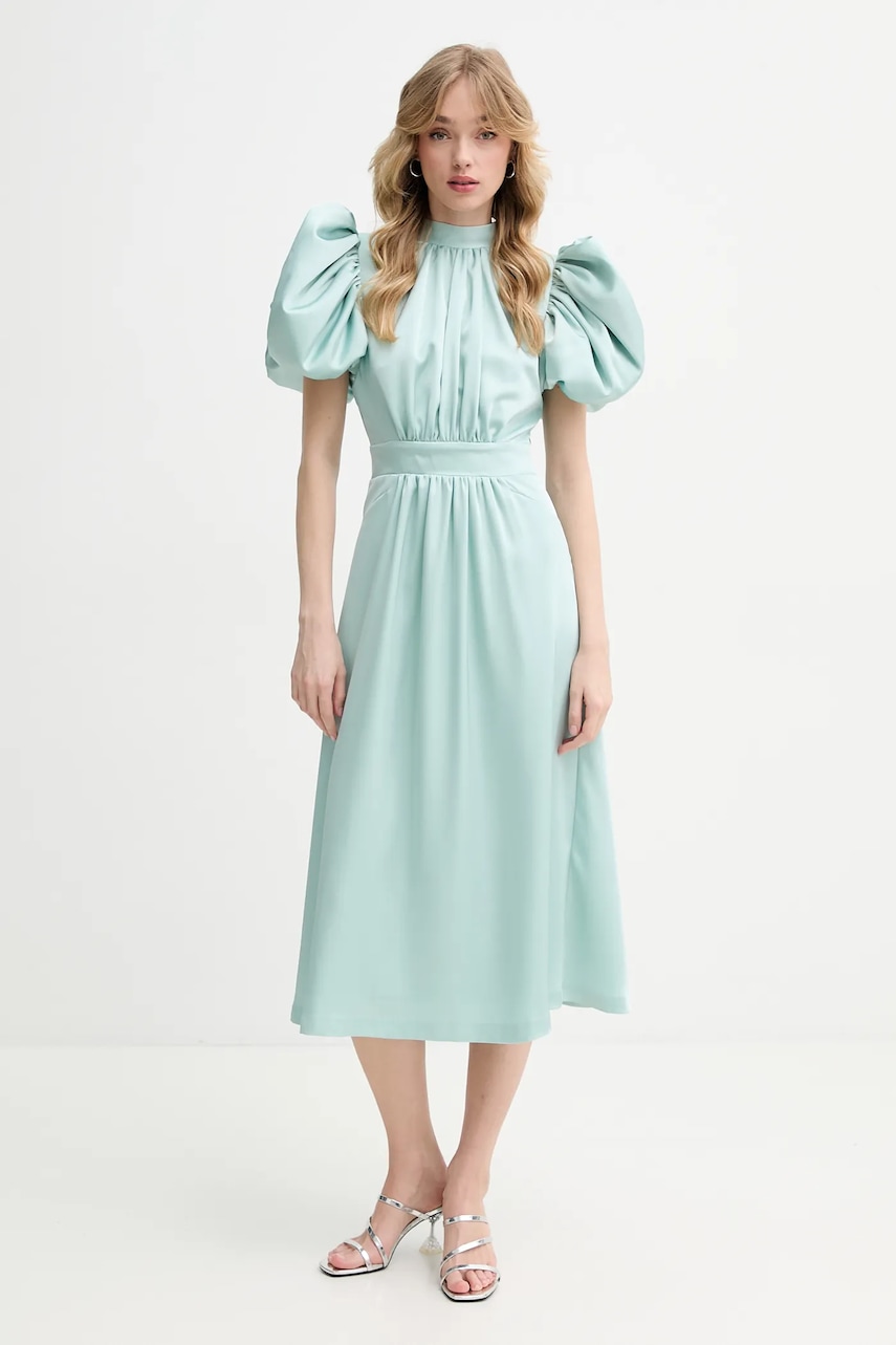 Rotate rochie culoarea turcoaz