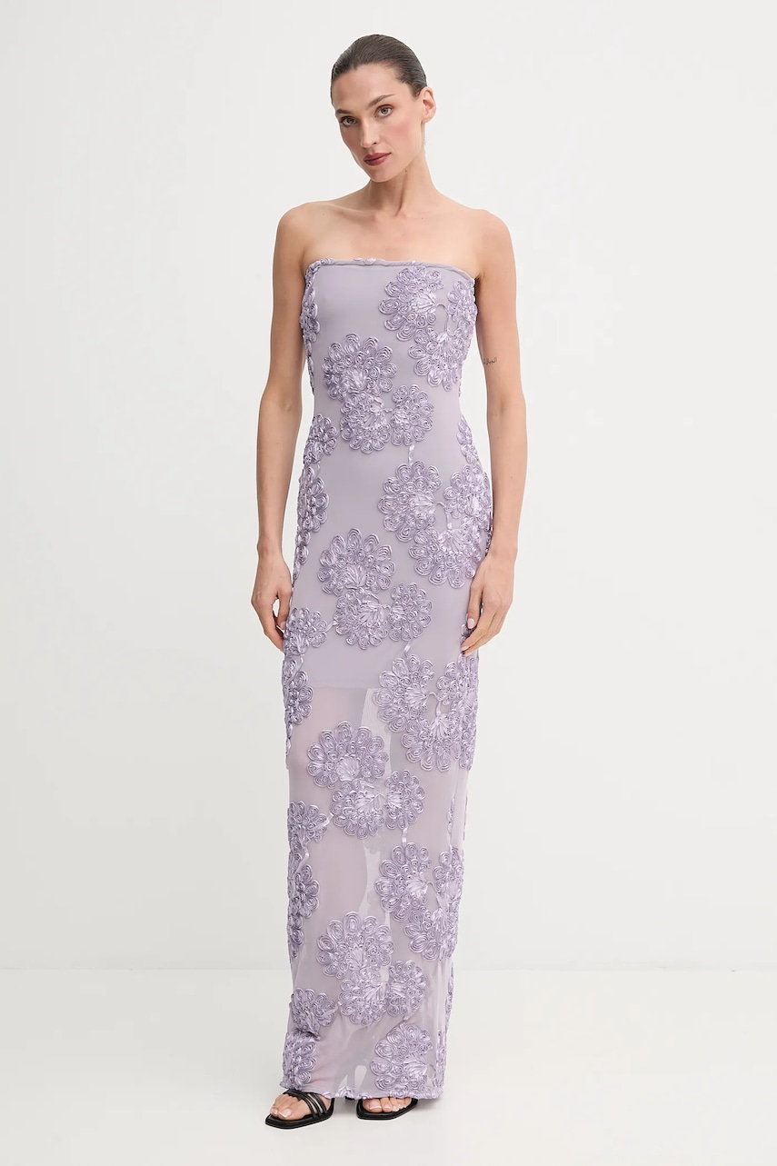 Rotate rochie culoarea violet