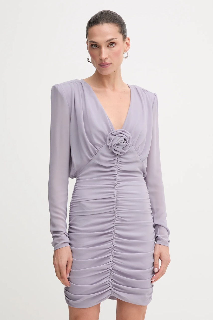 Rotate rochie culoarea violet