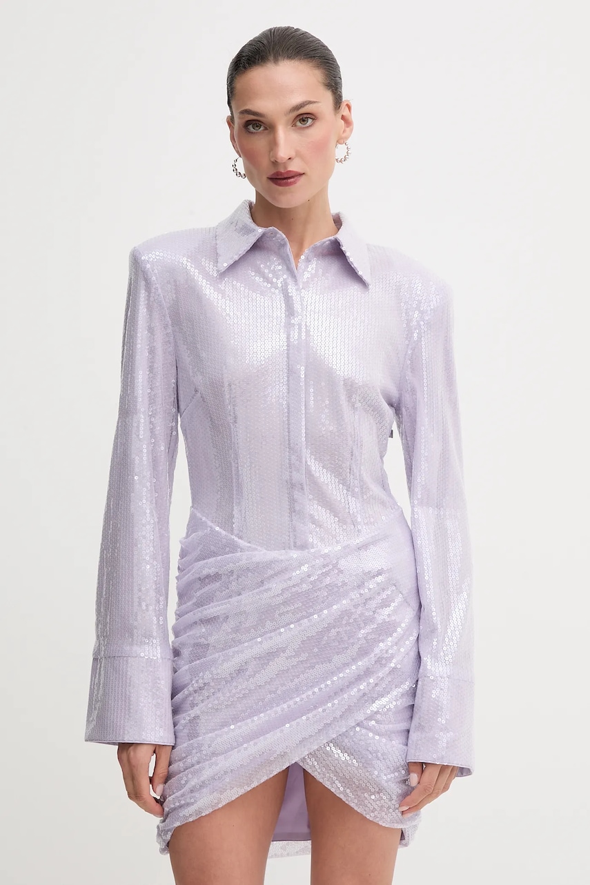 Rotate rochie culoarea violet