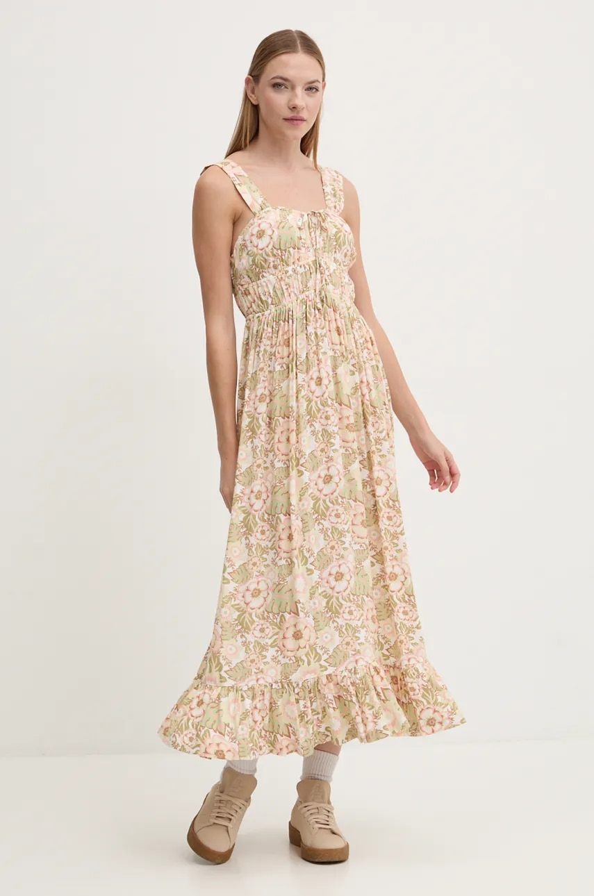 Roxy rochie Paradise Winds culoarea verde