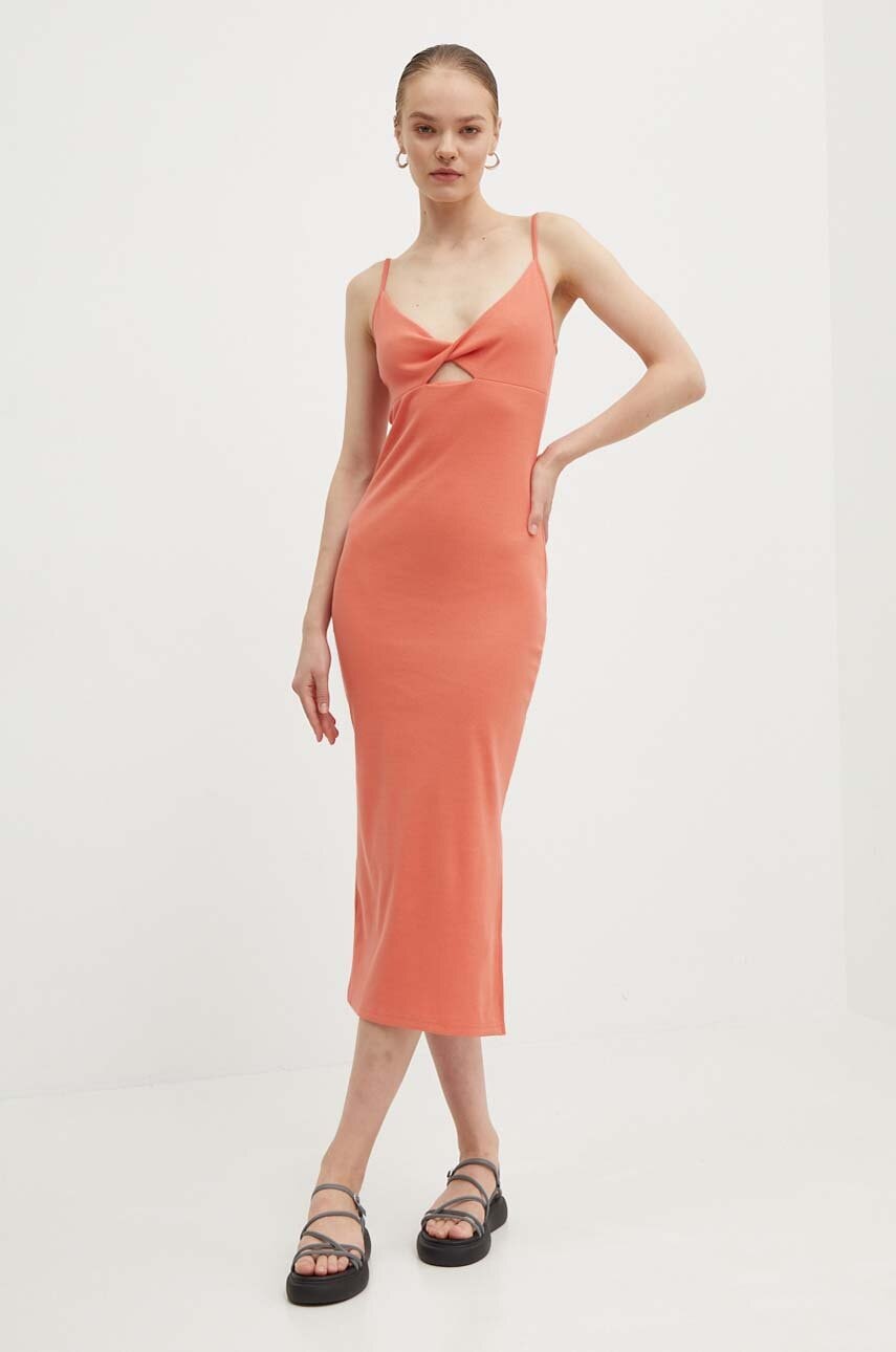 Roxy rochie Wavey Lady culoarea portocaliu