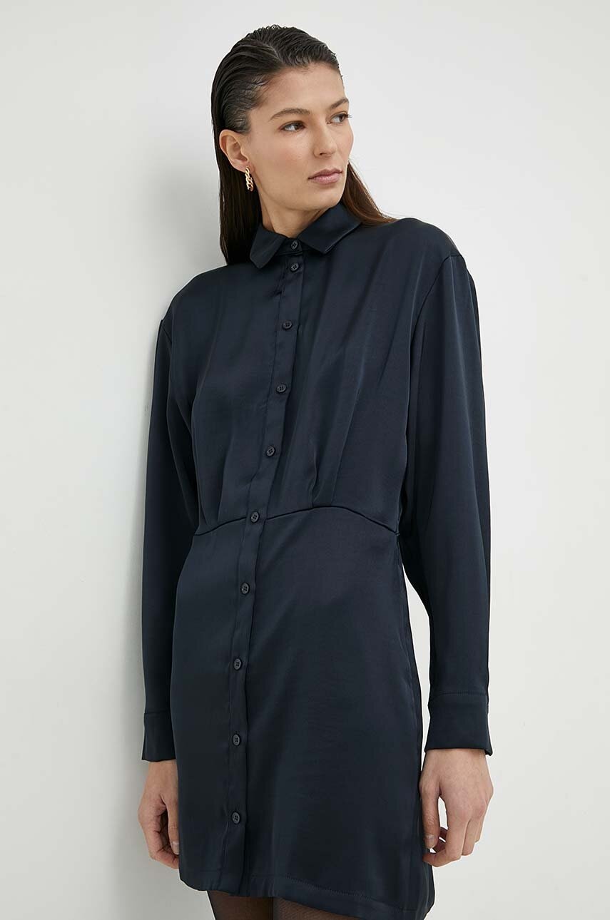 Samsoe Samsoe rochie Culoarea bleumarin