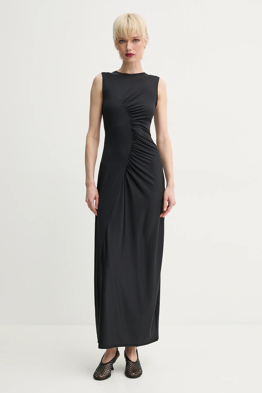 Samsoe Samsoe rochie SAANDREAS culoarea negru
