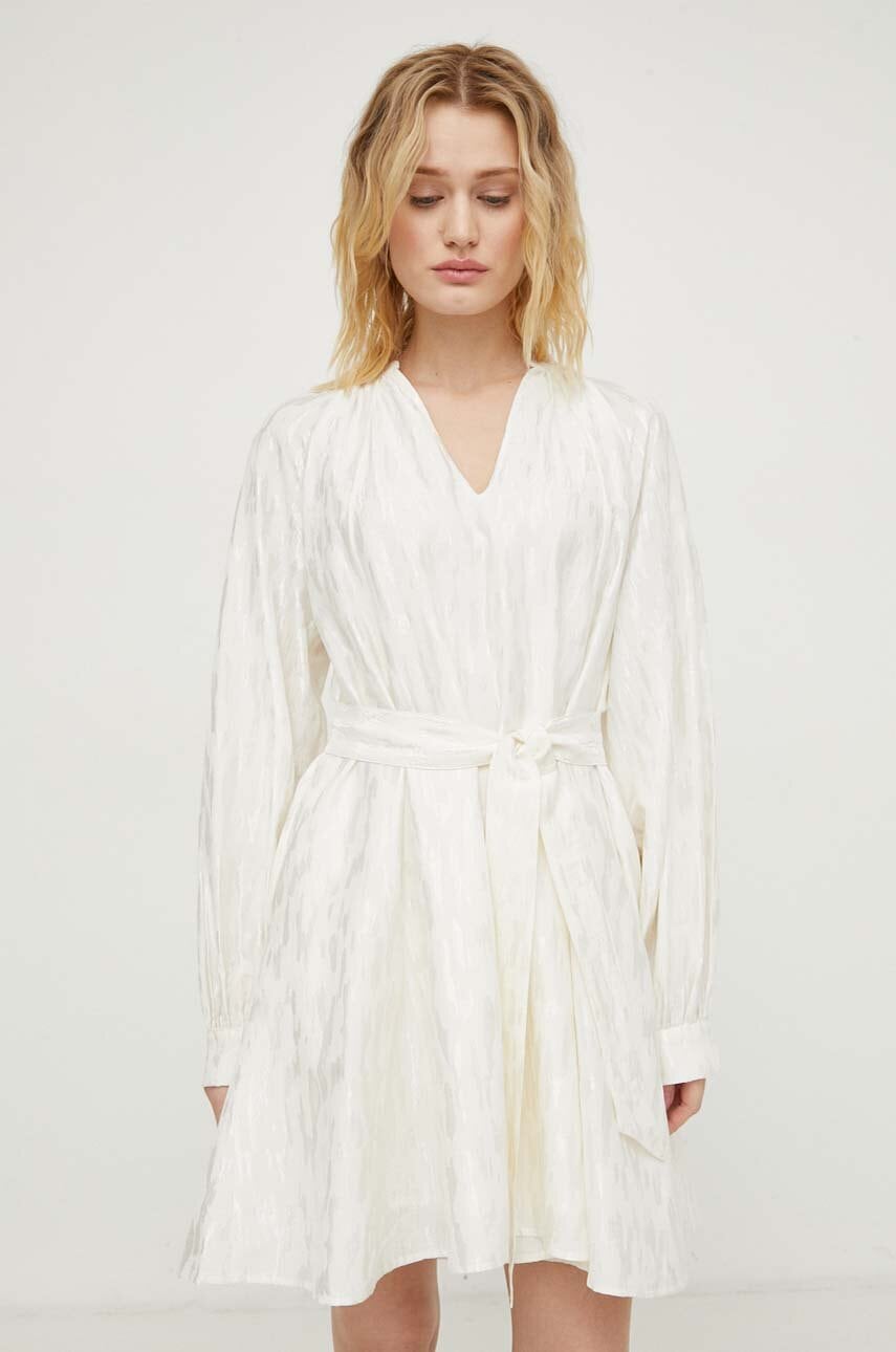 Samsoe Samsoe rochie culoarea bej