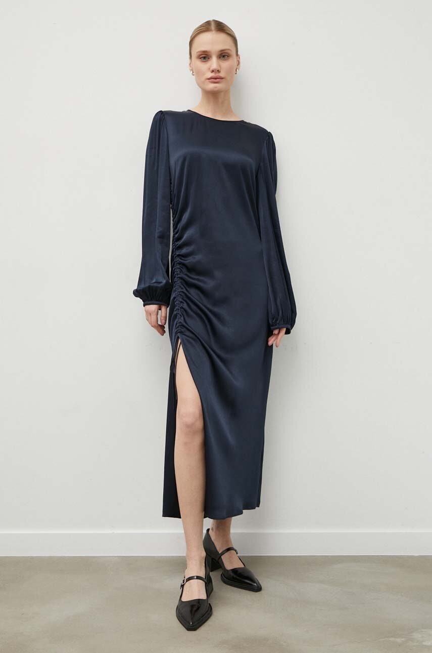 Samsoe Samsoe rochie culoarea bleumarin