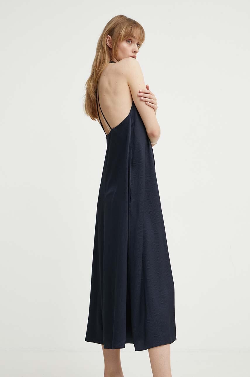 Samsoe Samsoe rochie culoarea bleumarin