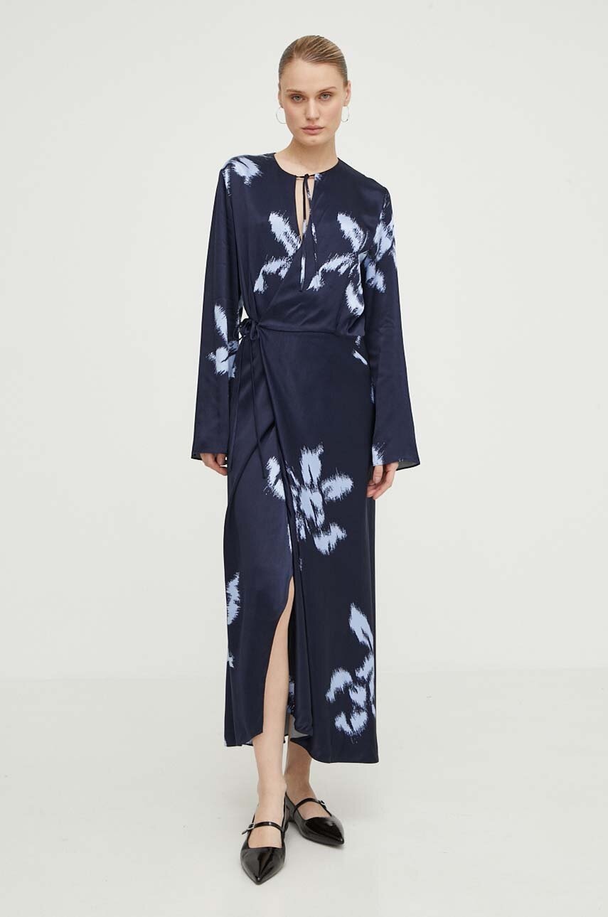 Samsoe Samsoe rochie culoarea bleumarin