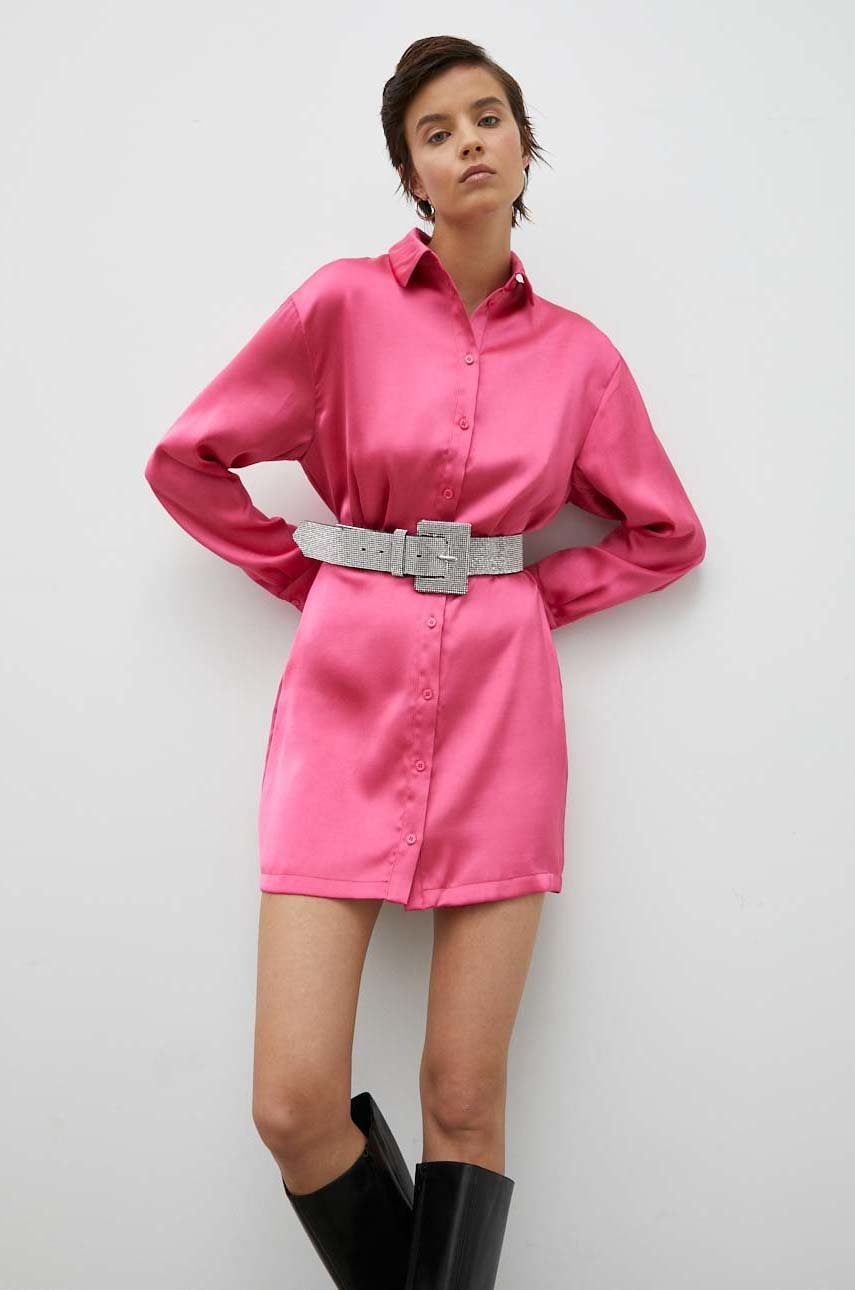Samsoe Samsoe rochie culoarea roz