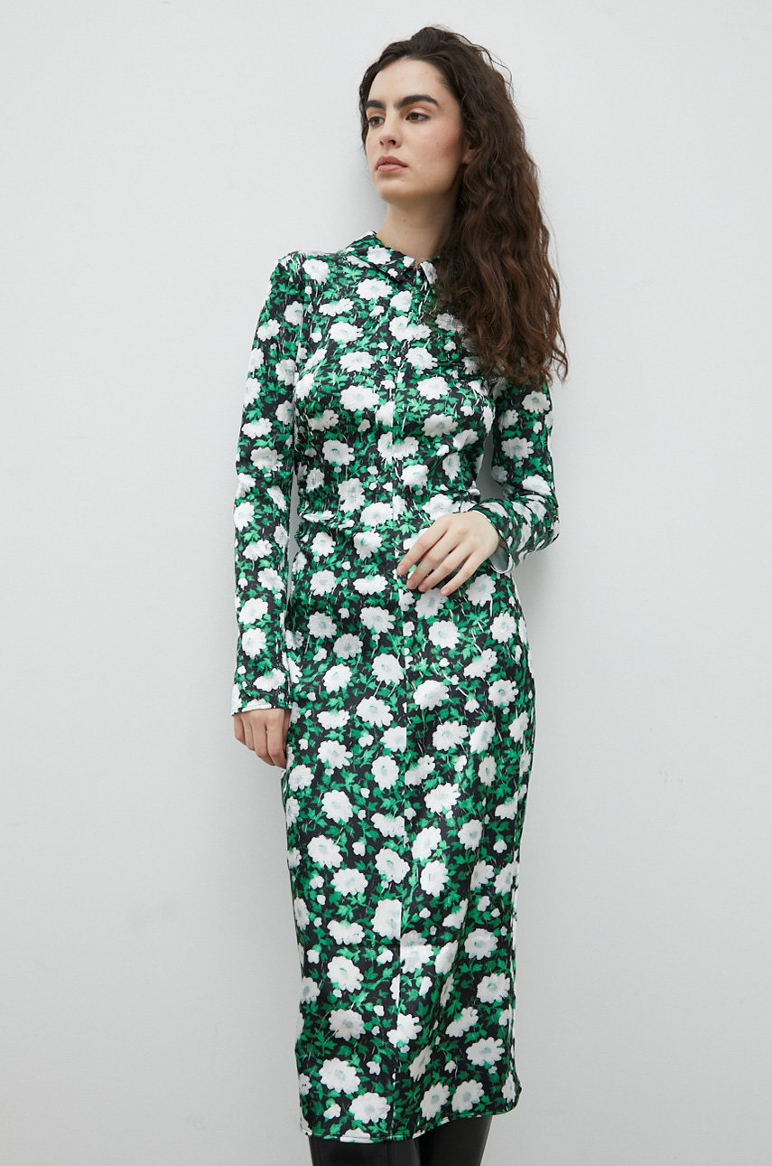 Samsoe Samsoe rochie culoarea verde