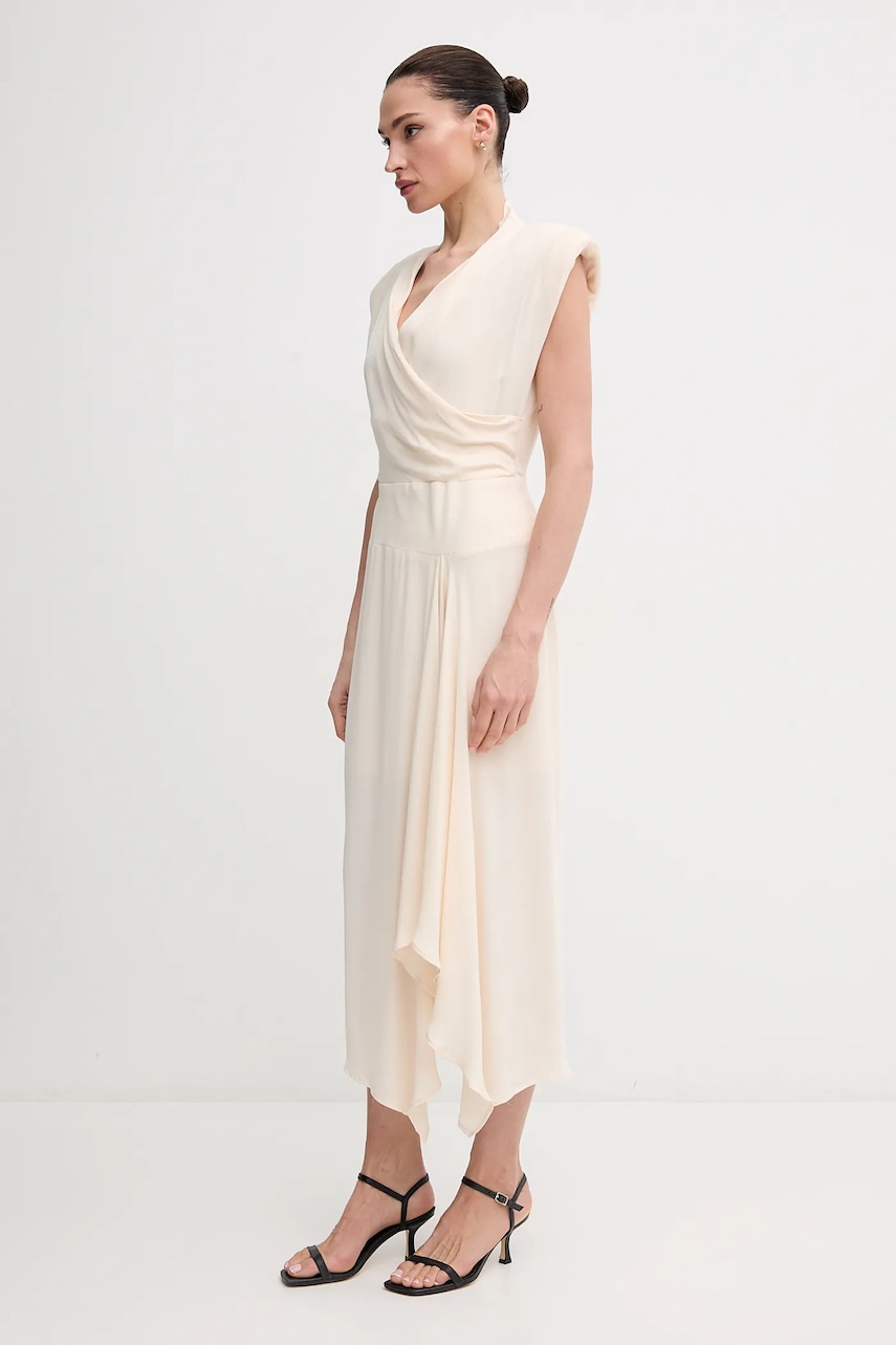 Sandro Ferrone rochie culoarea bej