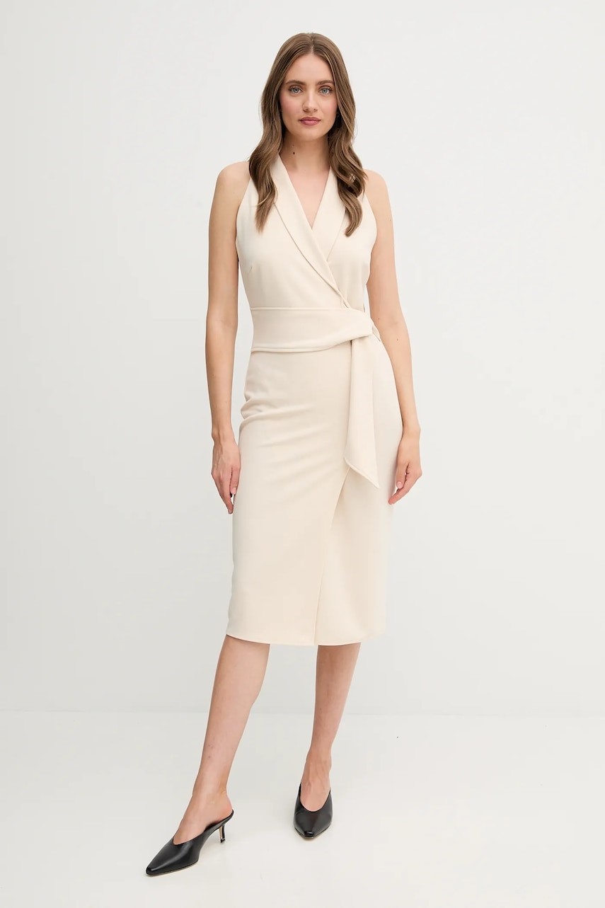 Sandro Ferrone rochie culoarea bej