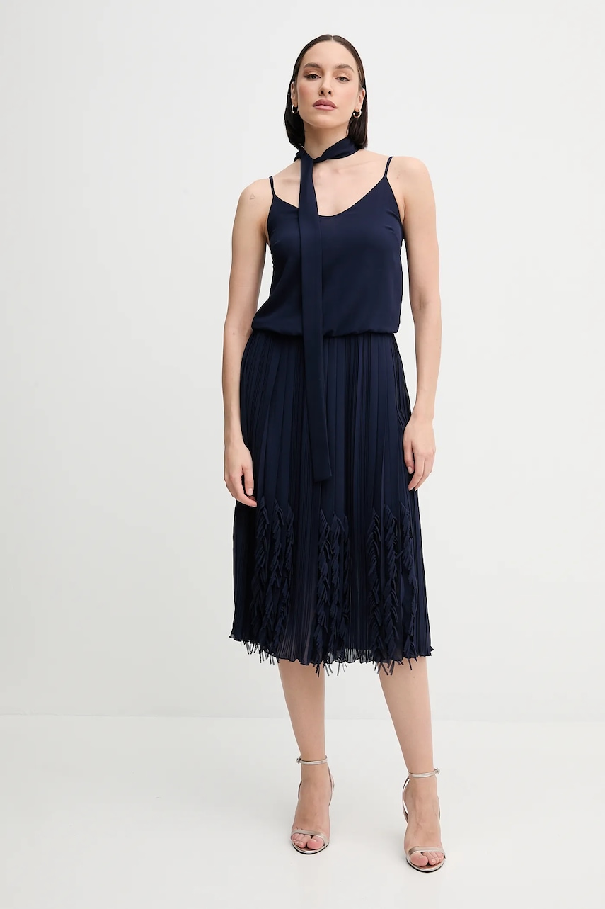 Sandro Ferrone rochie culoarea bleumarin