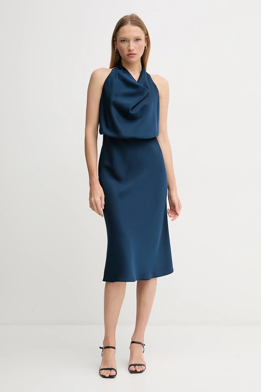 Sandro Ferrone rochie culoarea bleumarin