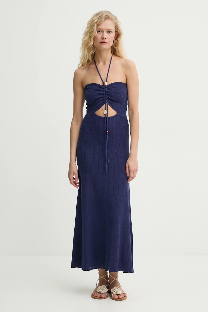 Sessun rochie culoarea bleumarin