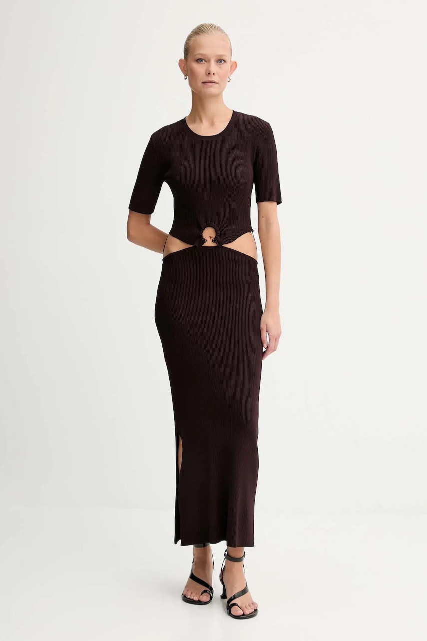 Sessun rochie culoarea maro