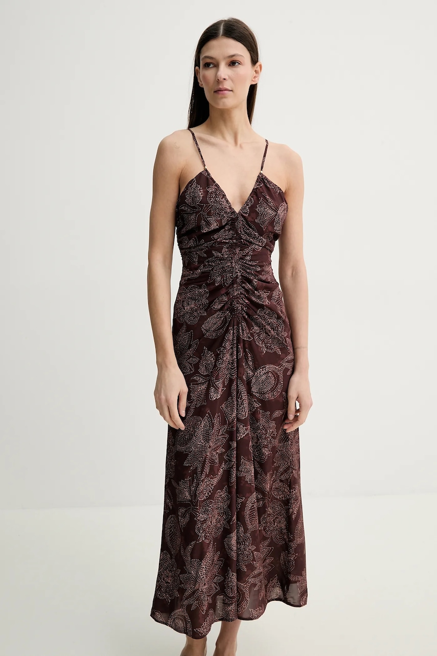 Sessun rochie culoarea maro