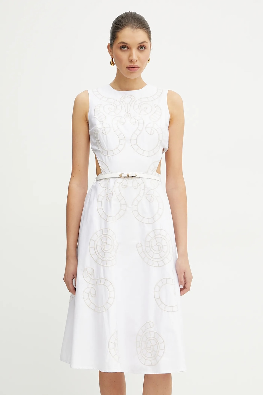Silvian Heach rochie BONGRAZ culoarea alb
