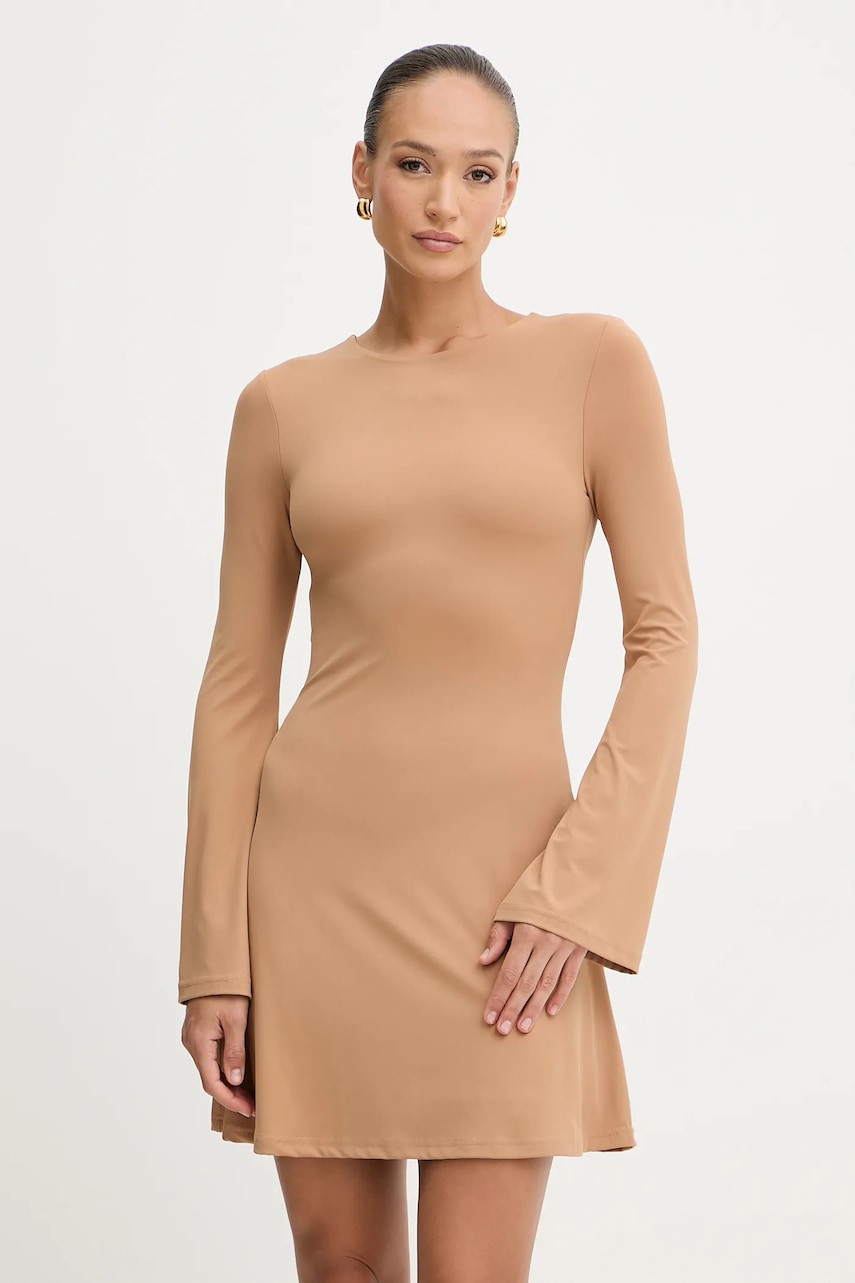 Silvian Heach rochie KOGHO culoarea bej