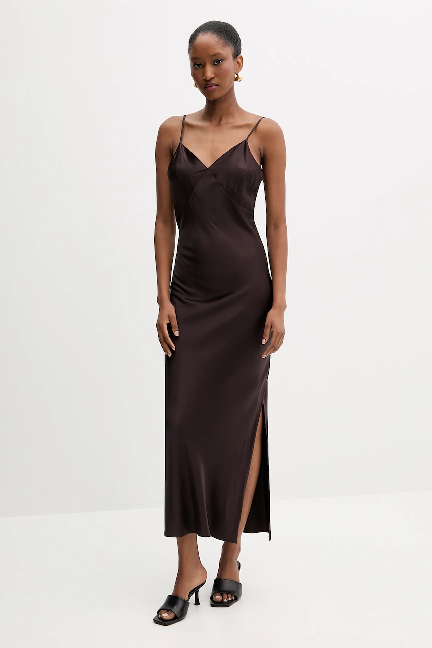 Silvian Heach rochie MAPHANE culoarea maro