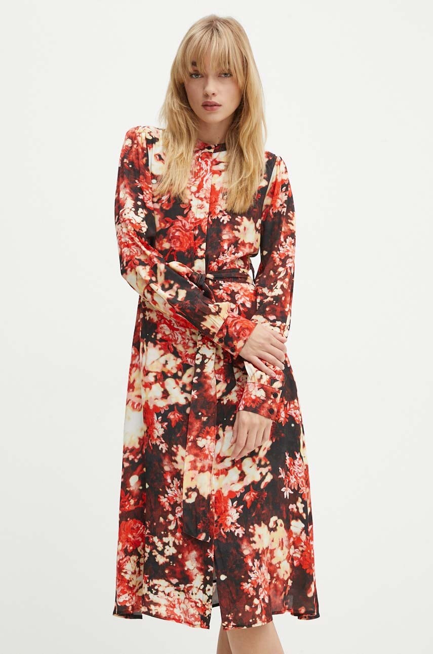 Silvian Heach rochie PAUERE culoarea rosu
