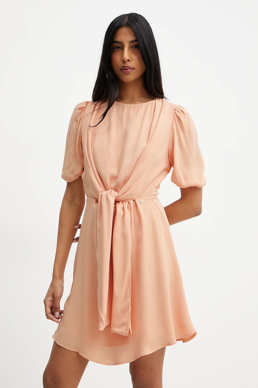 Silvian Heach rochie SAGHINI culoarea portocaliu