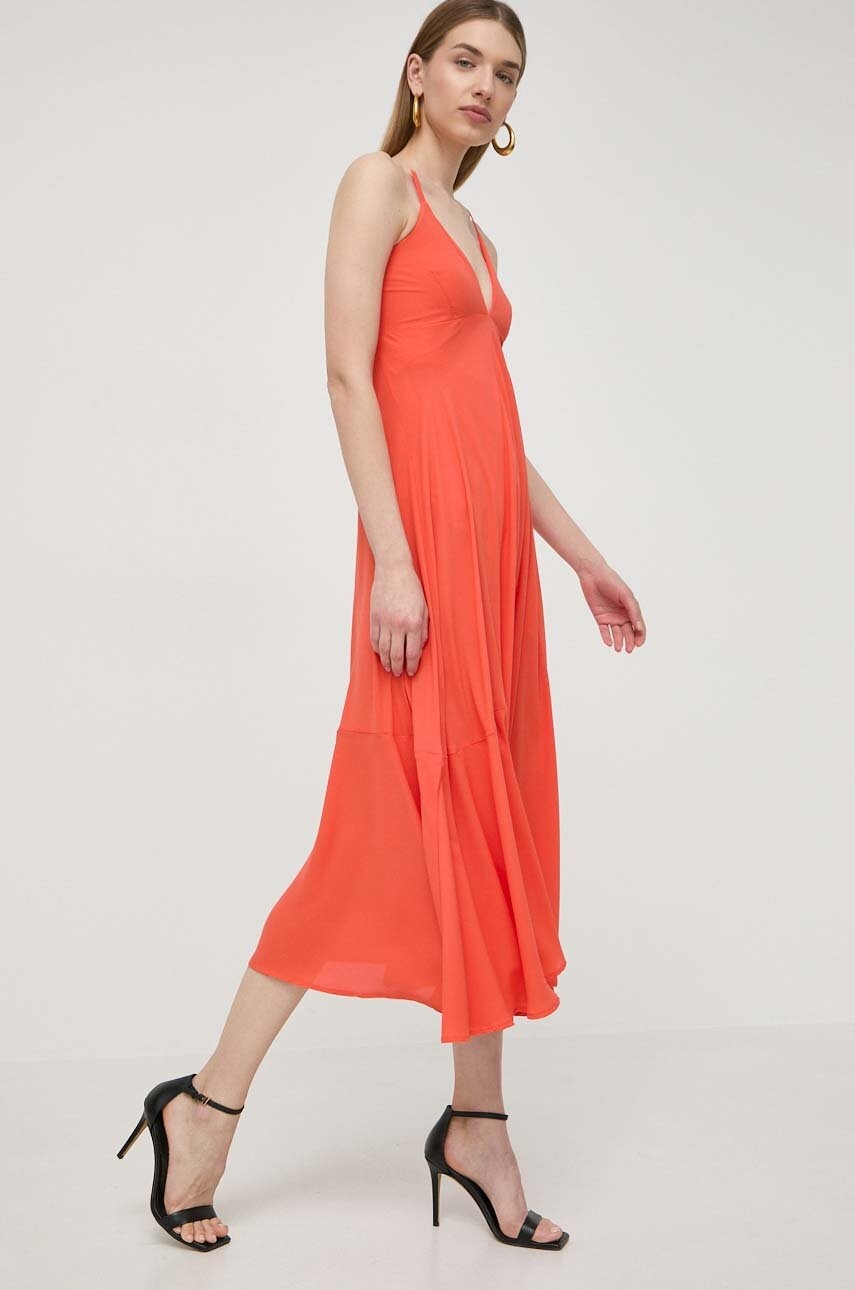 Silvian Heach rochie culoarea portocaliu