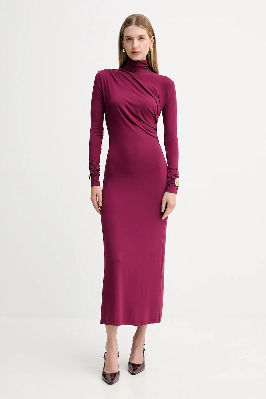 Simona Corsellini rochie culoarea bordo