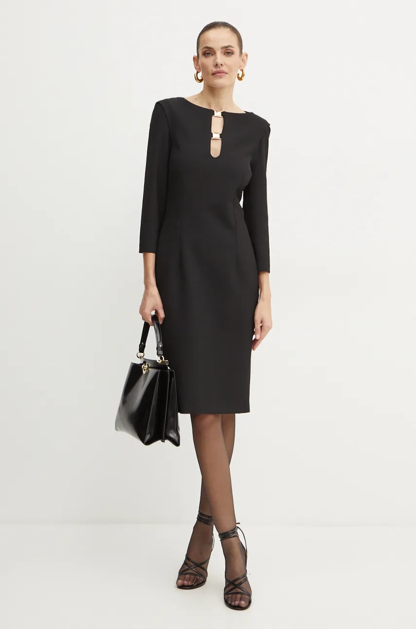 Simona Corsellini rochie culoarea negru