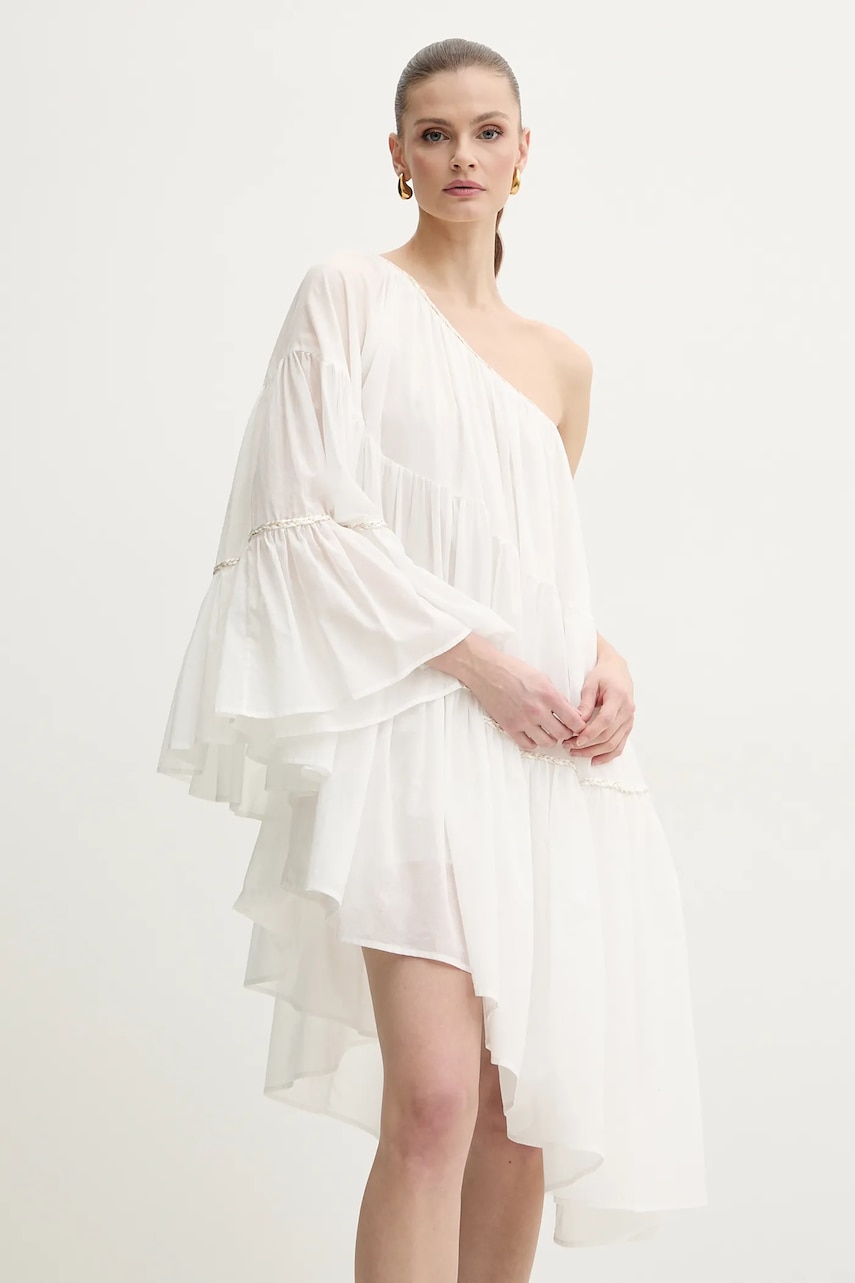 Simona Corsellini rochie din bumbac culoarea alb
