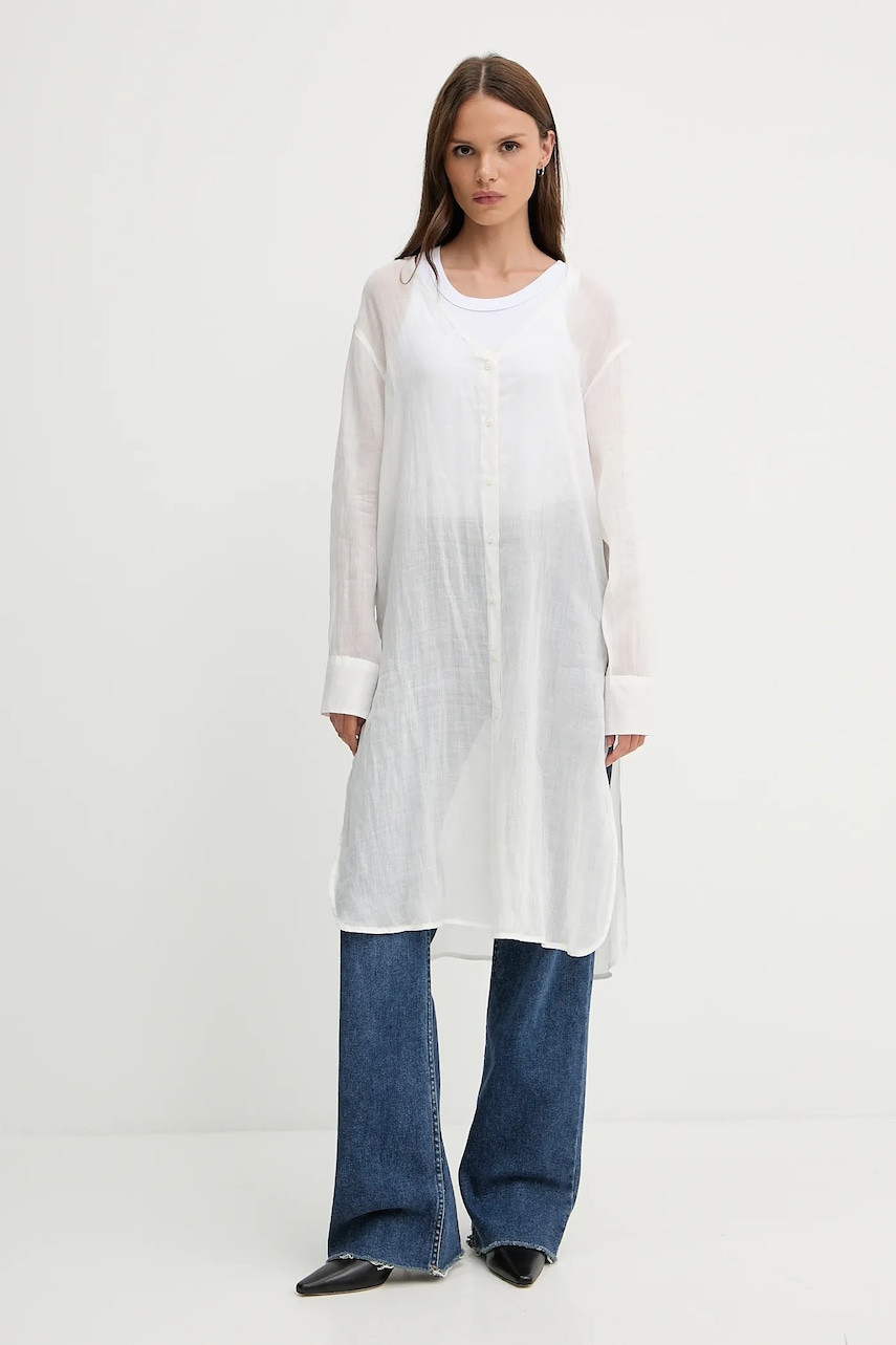 Sisley rochie culoarea alb