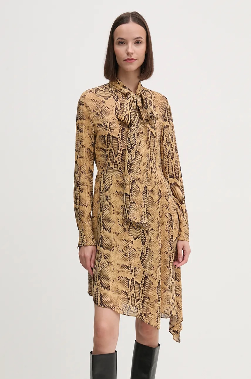 Sisley rochie culoarea maro