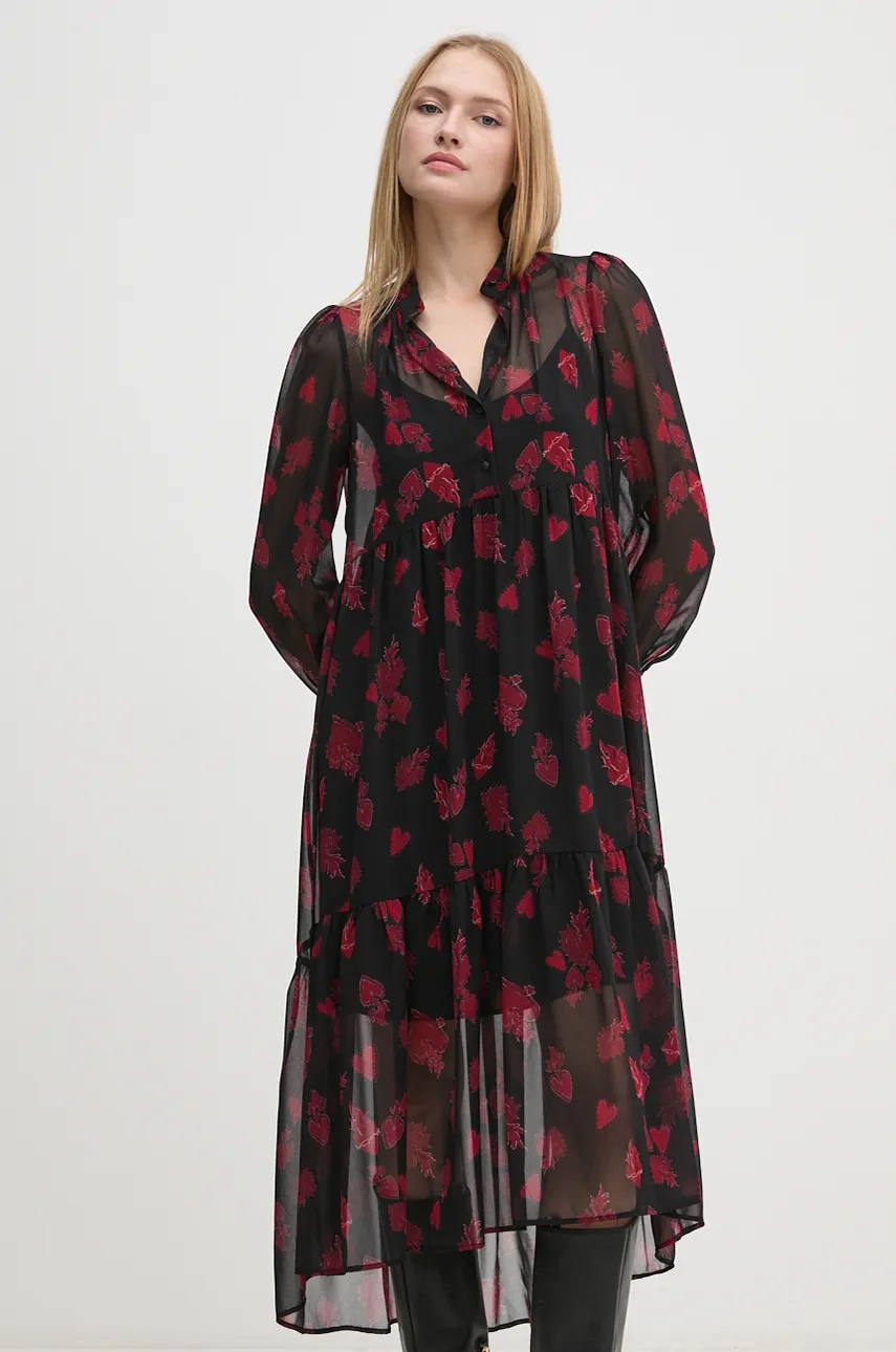 Sisley rochie culoarea negru