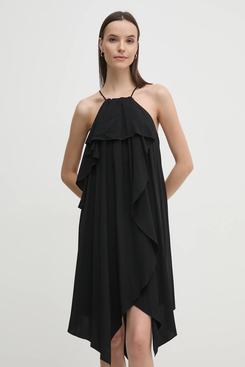 Sisley rochie culoarea negru
